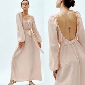 NWT  Reformation Milana Maxi Dress in Blush - 0